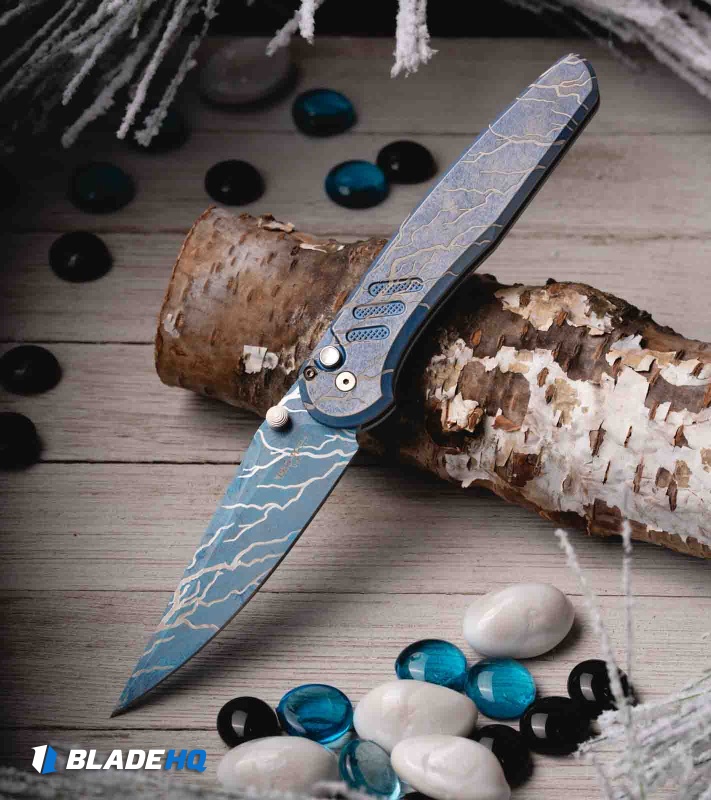 Pro-Tech Avalon MagnaCut Button Lock Knife Icefall (4.25" Ice Cerekote)